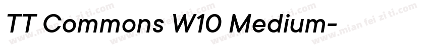 TT Commons W10 Medium字体转换